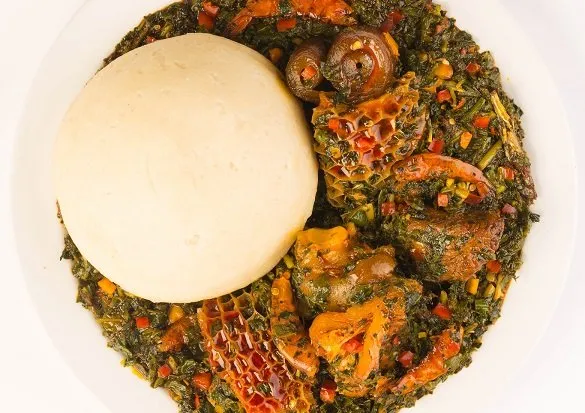 Fufu with Vegetable